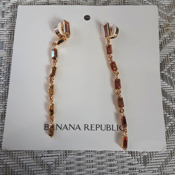 Banana Republic Linear Gem Earrings - Picture 1 of 4